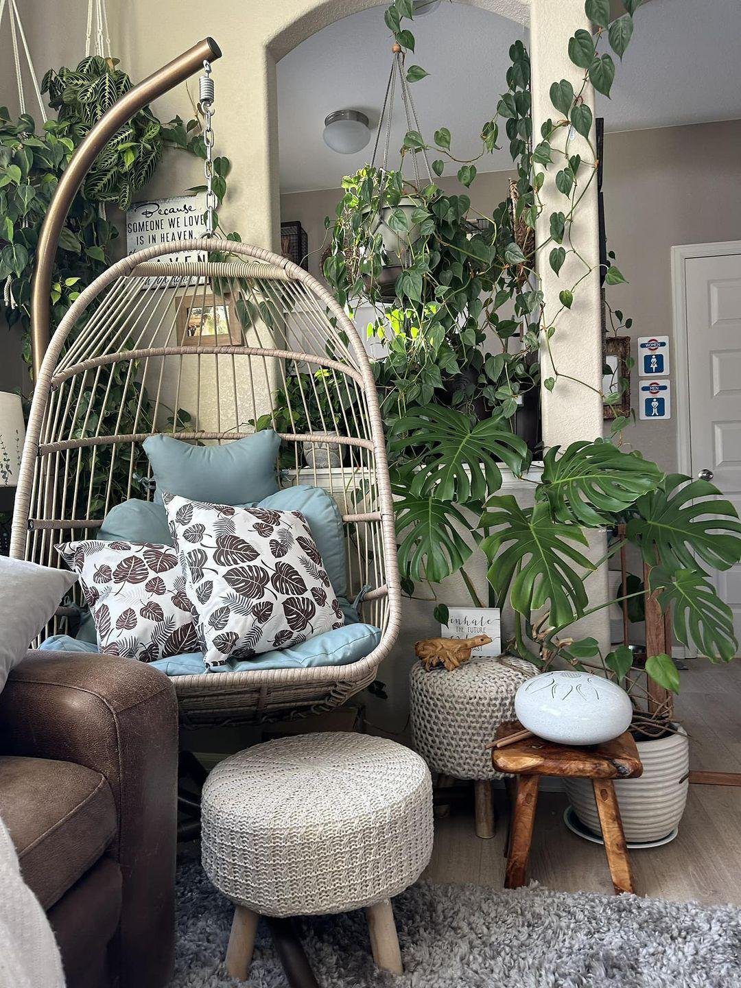 Jaw-Dropping Egg Chairs That'll Transform Your Home 2025 11 Indoor Jungle Egg Chair Oasis
