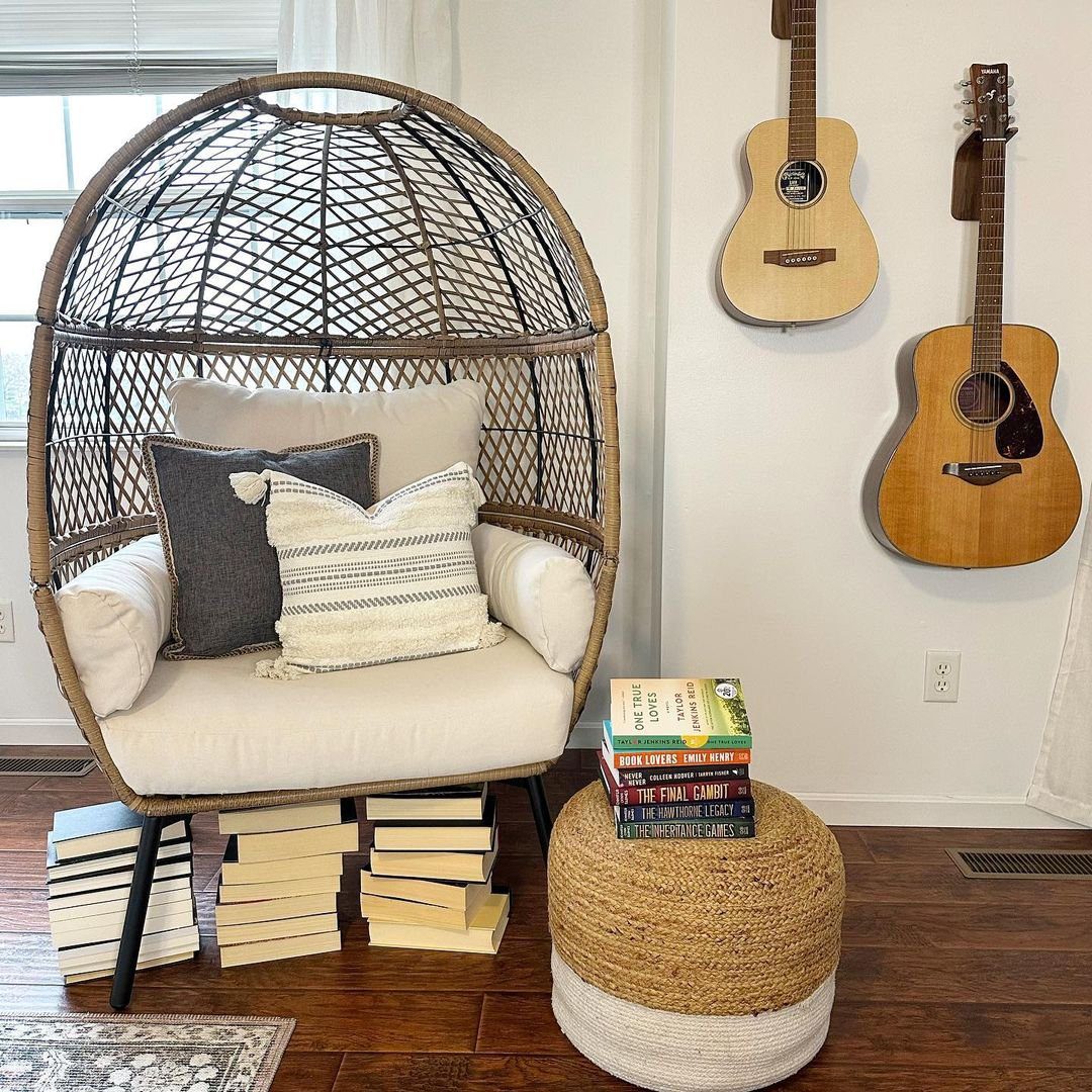 Jaw-Dropping Egg Chairs That'll Transform Your Home 2025 13 Relaxed Reading Egg Chair Nook