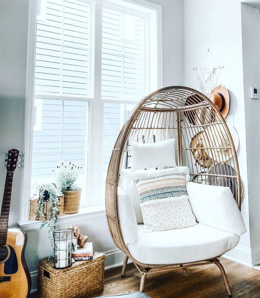 Jaw-Dropping Egg Chairs That'll Transform Your Home 2025 21 Bright and Airy Egg Chair Corner