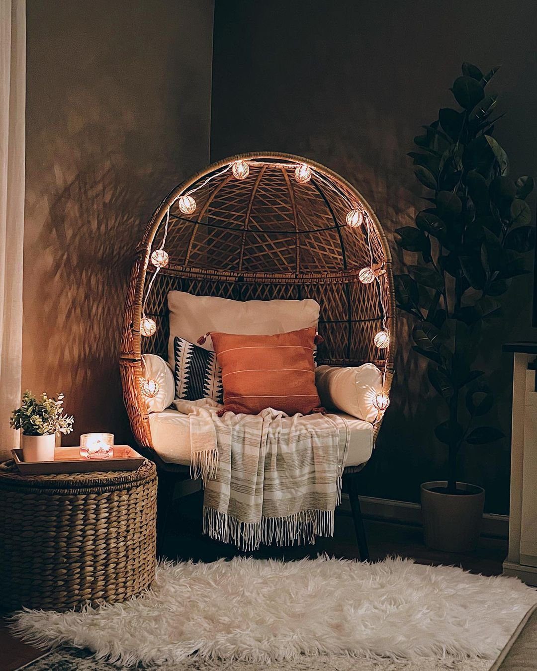 Jaw-Dropping Egg Chairs That'll Transform Your Home 2025 5 Cozy Nighttime Egg Chair Sanctuary