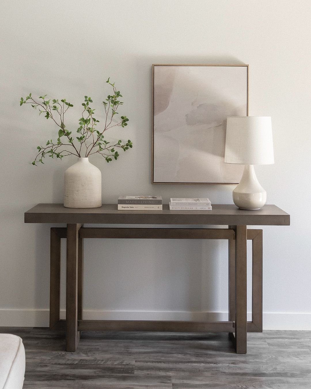 25 Jaw-Dropping Console Lamp Ideas for 2025 22 Minimalist Serenity with Soft Lighting