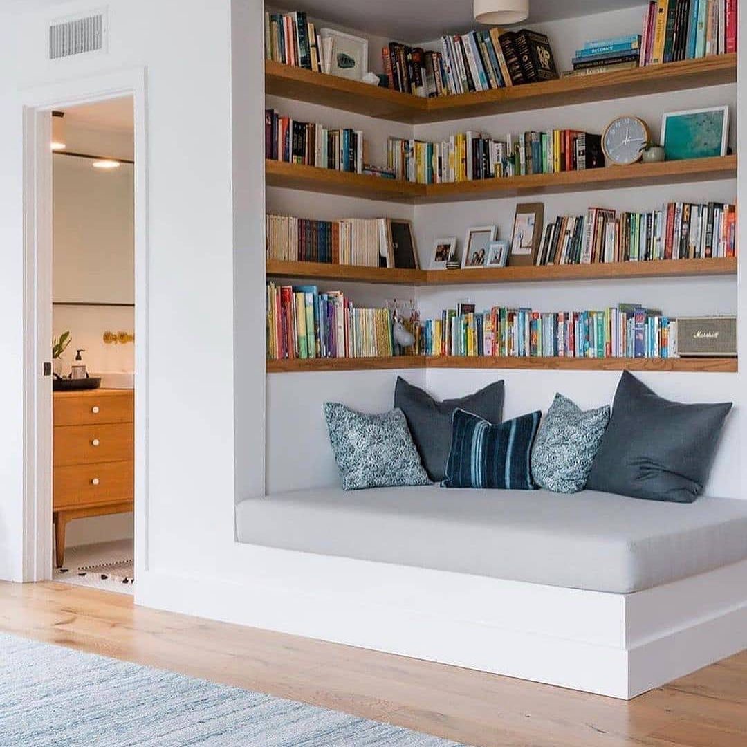 25 Jaw-Dropping Corner Decor Hacks for 2025! 10 Built-In Bookshelf Nook for Cozy Reading