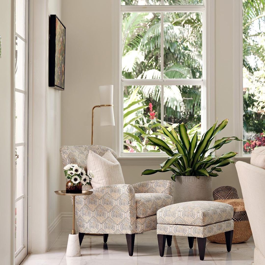 25 Jaw-Dropping Corner Decor Hacks for 2025! 20 Elegant Corner with Patterned Seating and Greenery