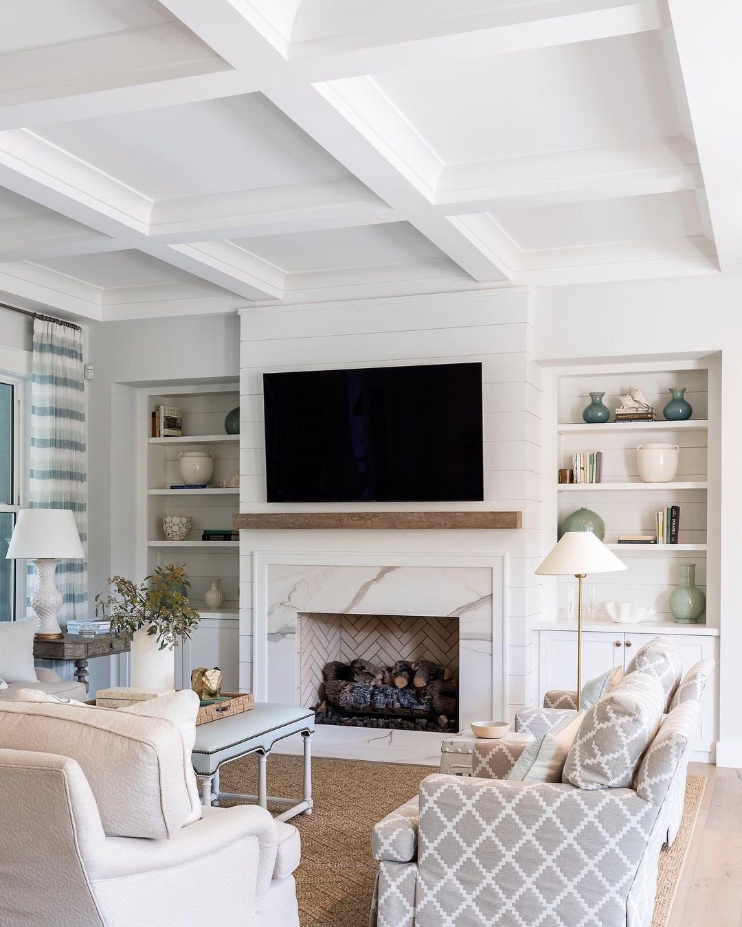 25 Jaw-Dropping Coffered Ceiling Ideas for 2025 7 Crisp Whites and Coastal Calm