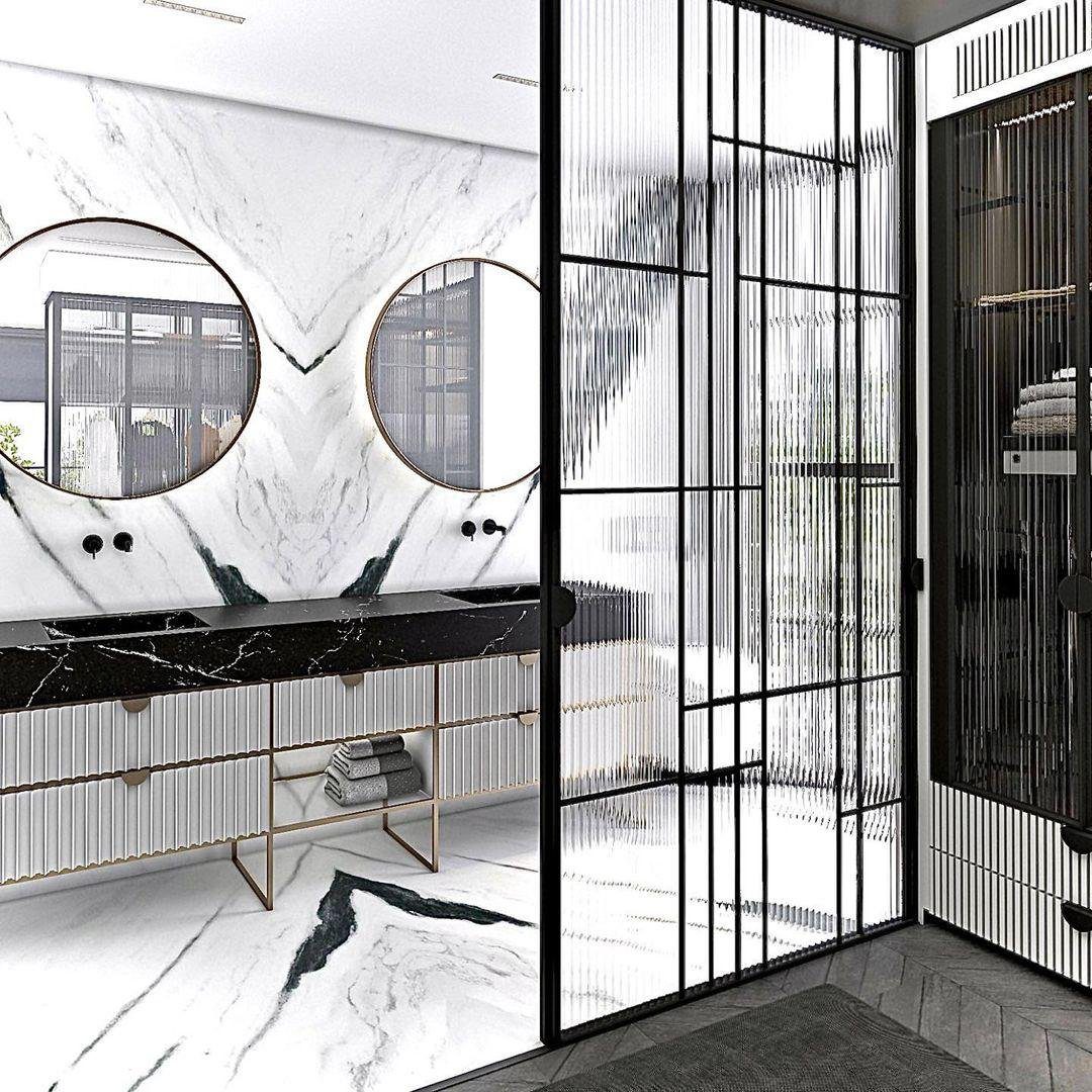 7 Mind-Blowing Fluted Decor Hacks for 2025! 3 Add Texture with Fluted Reeded Glass Panels