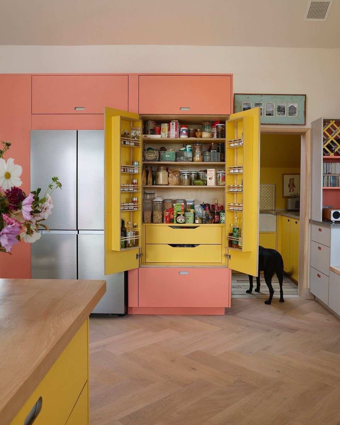 25 Mind-Blowing Dopamine Decor Kitchen Hacks for 2025 19 Colorful Pantry For Happy Storage