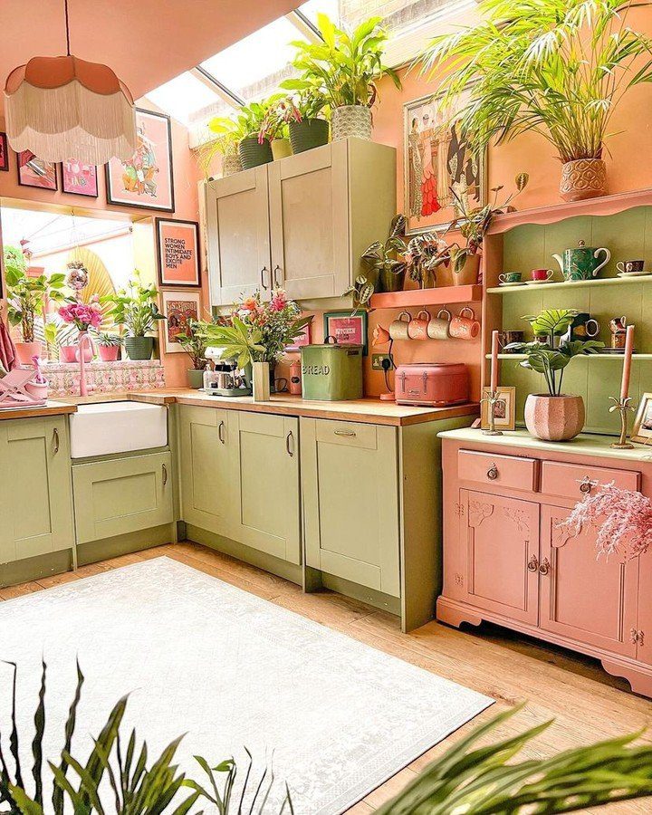 25 Mind-Blowing Dopamine Decor Kitchen Hacks for 2025 7 Earthy Tones And Vintage Whimsy