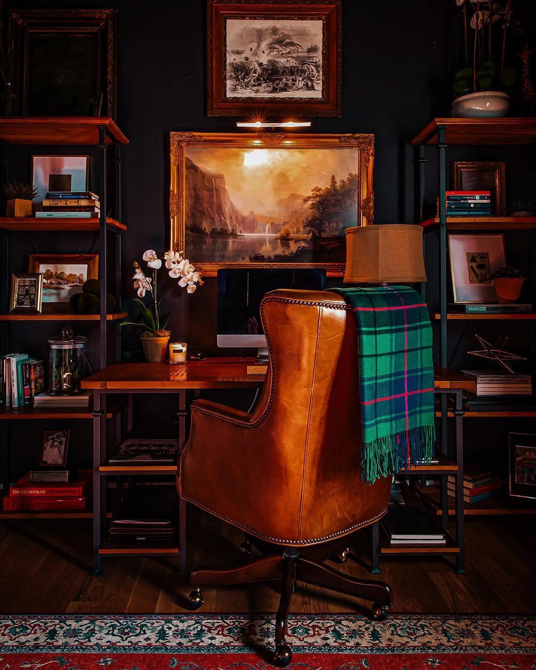 Jaw-Dropping Modern Office Ideas for 2025! 5 Vintage Charm With Moody Elegance