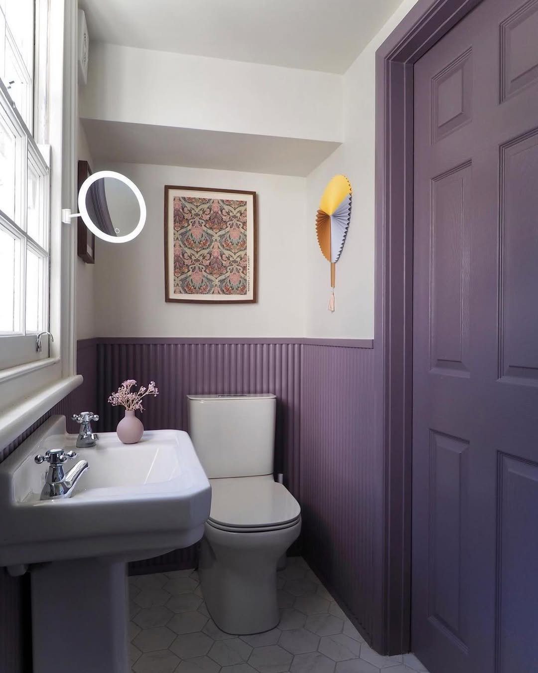 Jaw-Dropping Purple Bathroom Trends for 2025 9 Classic Charm With Moody Purple Accents