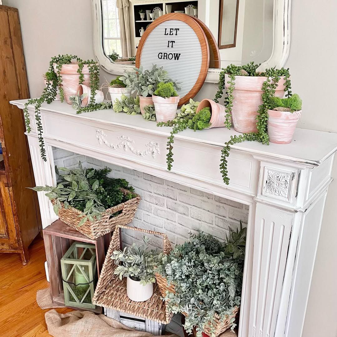 Jaw-Dropping Spring Living Room Makeovers for 2025 15 Lush Greenery With Rustic Charm