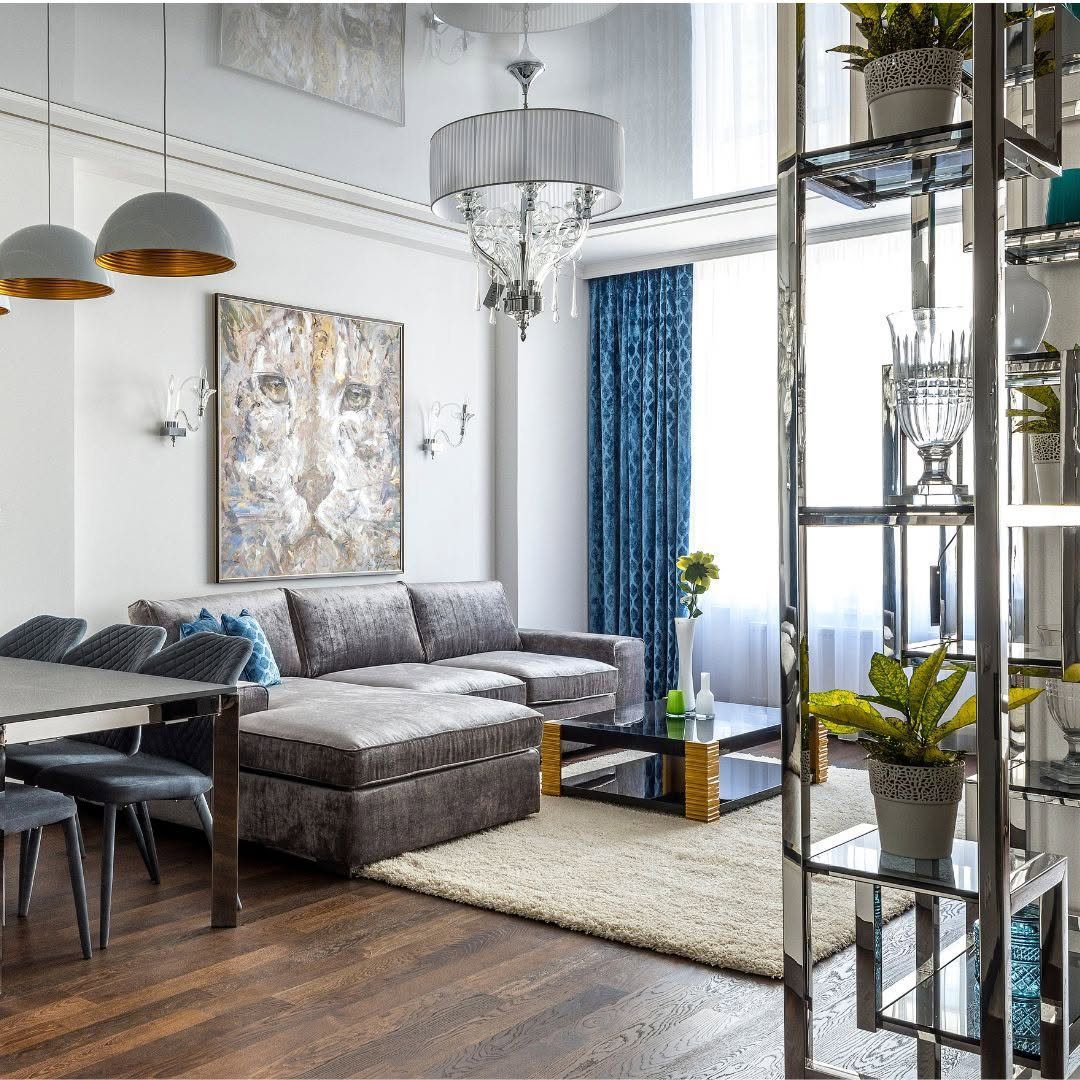 Jaw-Dropping Blue-Grey Living Rooms for 2025! 7 Modern Glamour In Blue And Grey