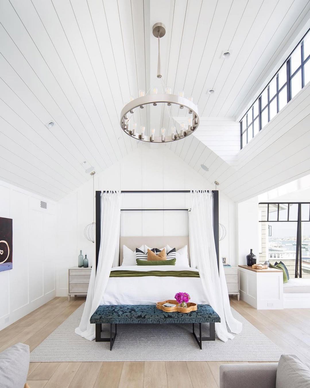 25 Mind-Blowing Bedroom Ceilings You Need in 2025 18 Vaulted Shiplap Ceiling For Coastal Airiness