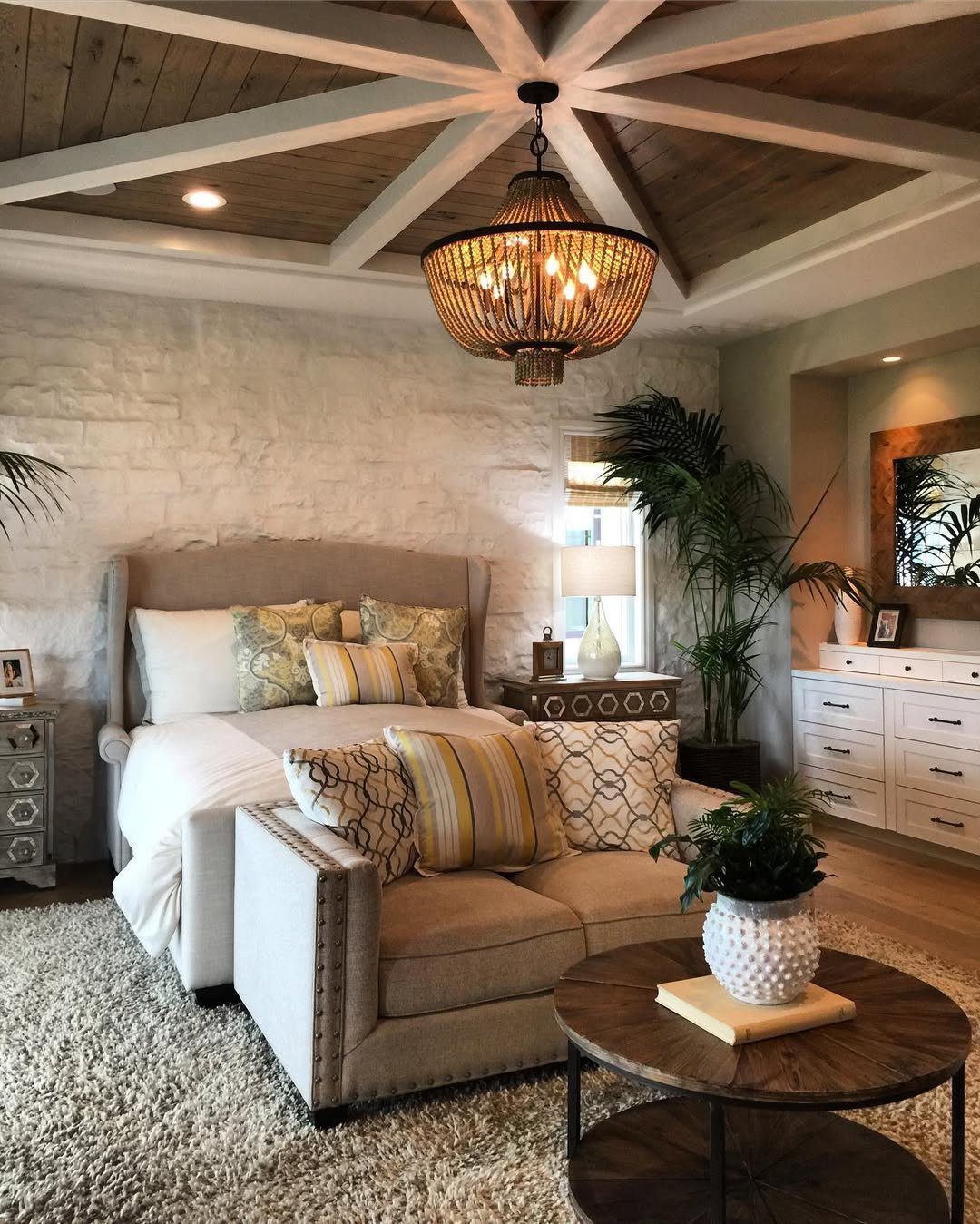 25 Mind-Blowing Bedroom Ceilings You Need in 2025 8 Starburst Beams For Rustic Elegance