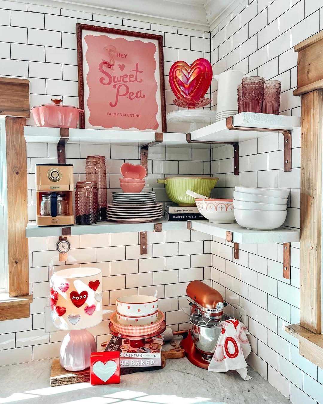 25 Stunning Kitchen Shelf Hacks You Need in 2025! 12 Romantic Charm With Playful Accents
