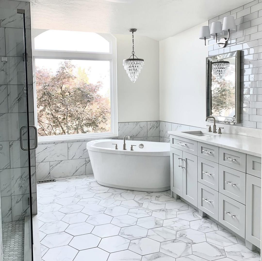 Timeless White Glam With Crystal Accents