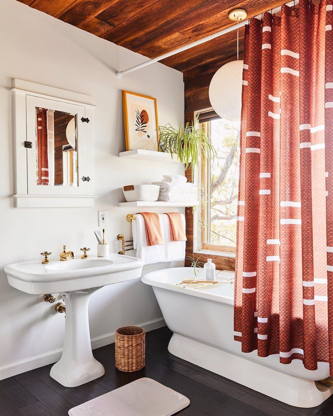 25 Mind-Blowing Eclectic Bathroom Designs for 2025 16 Warm Tones With Vintage Charm