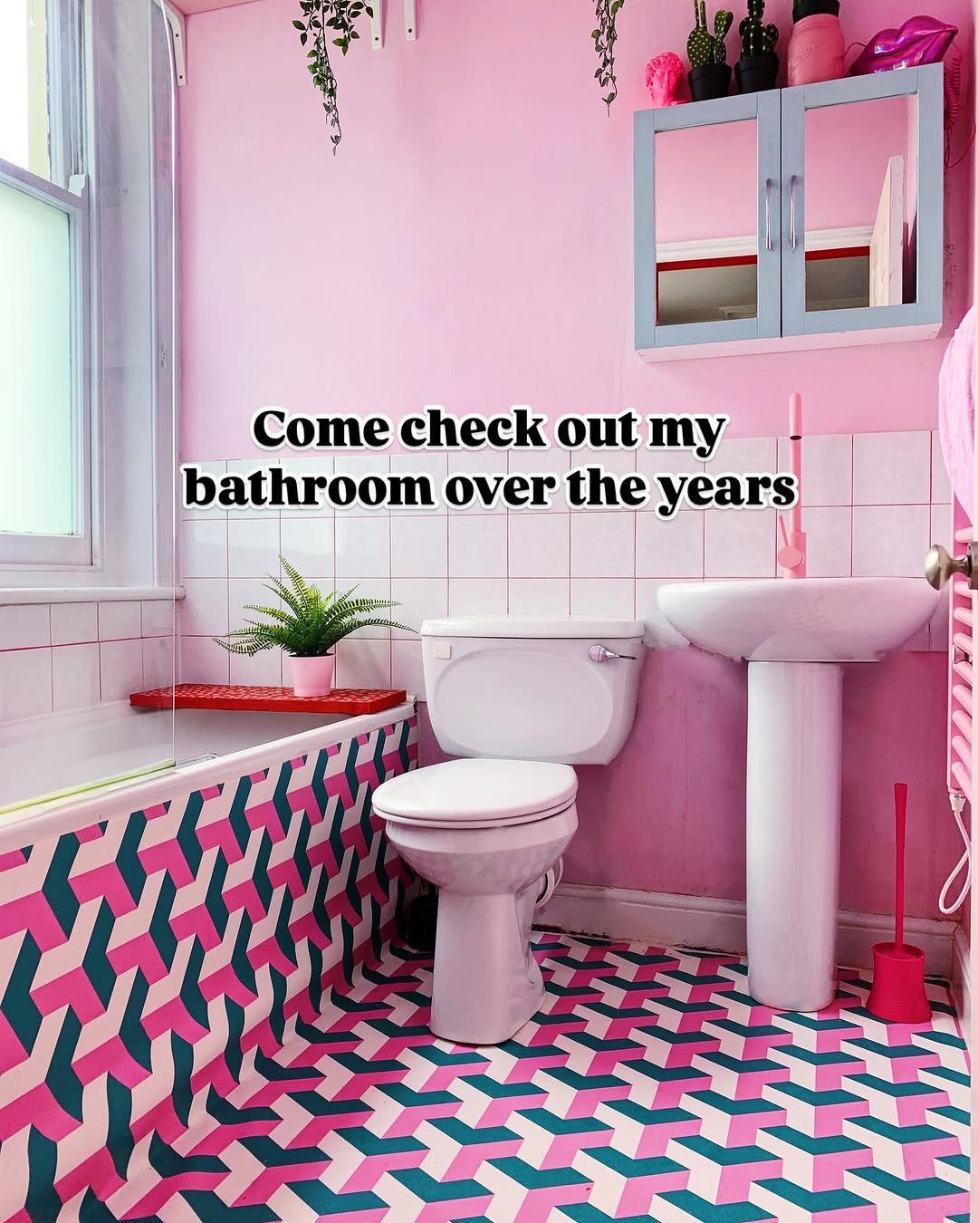 Bold Patterns In A Barbiecore Bath