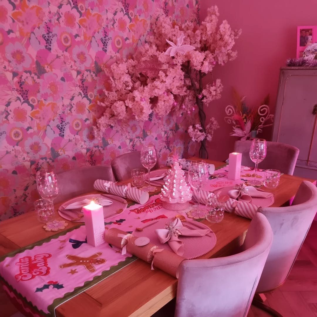 Dreamy Barbiecore Dining In Pink Hues