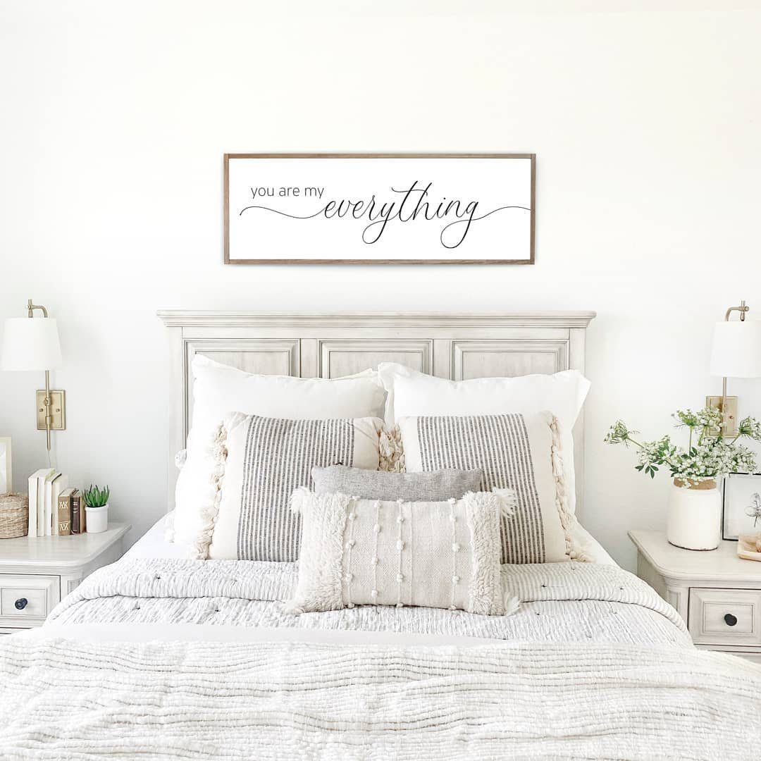 25 Dreamy Farmhouse Bedrooms You'll Obsess Over (2025) 22 Neutral Farmhouse With Cozy Layers