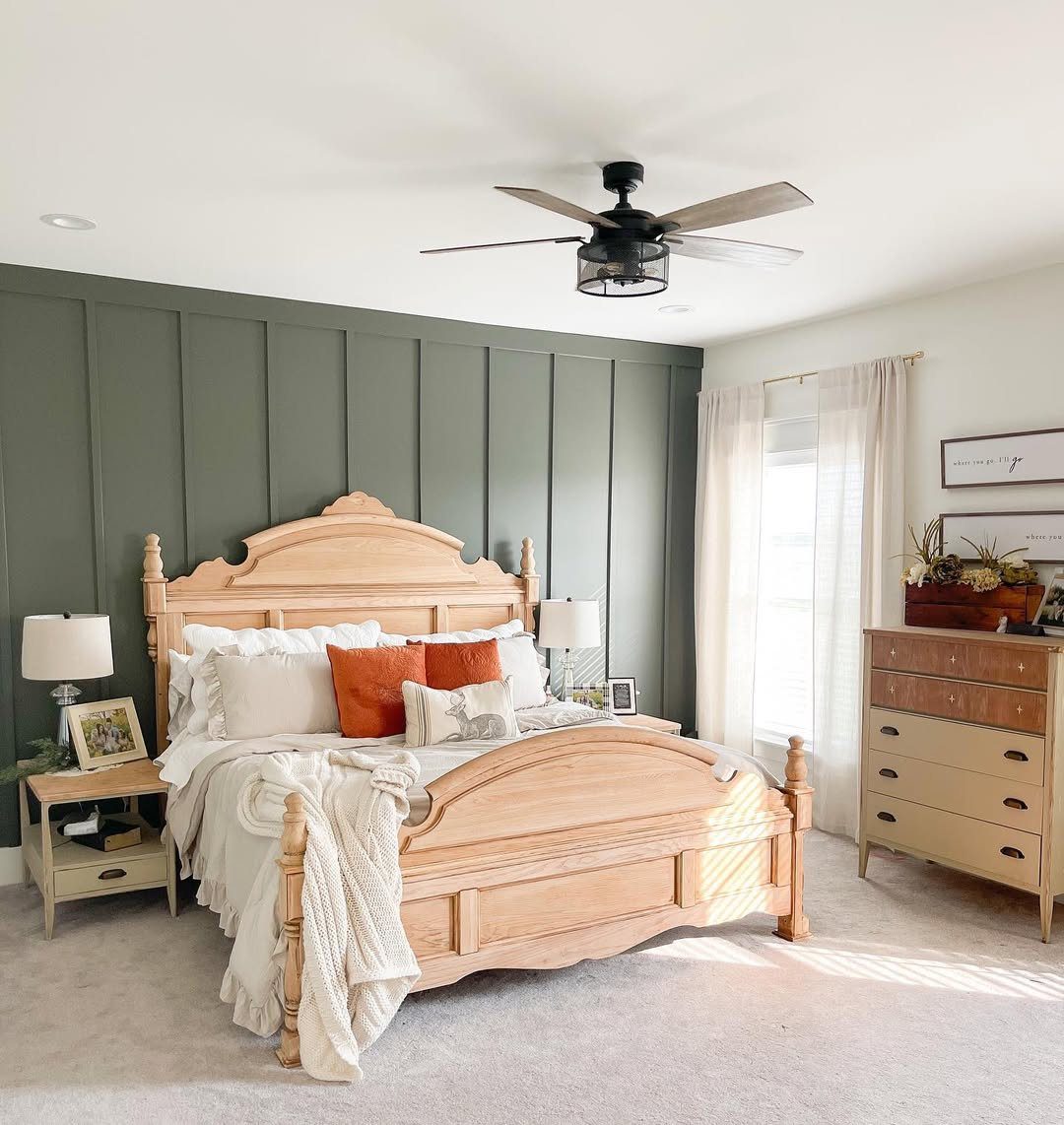 25 Dreamy Farmhouse Bedrooms You'll Obsess Over (2025) 7 Rustic Elegance With A Modern Touch