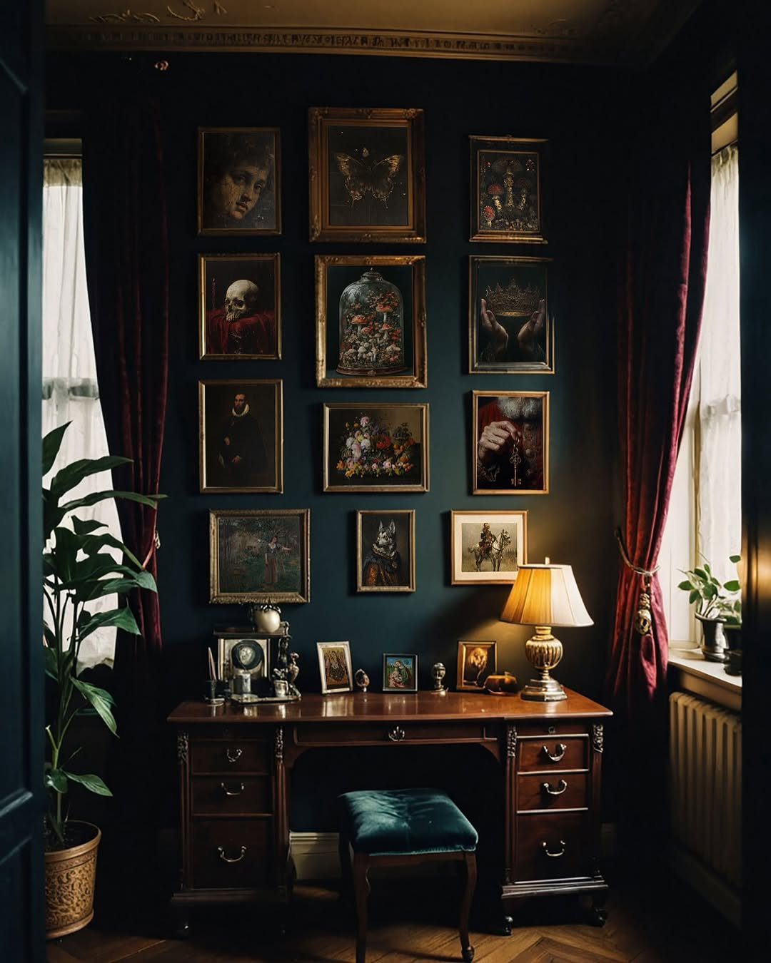 What is Dark Academia Interior Design
