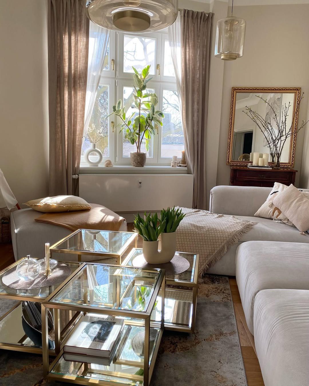 Sunlit Elegance With Reflective Accents