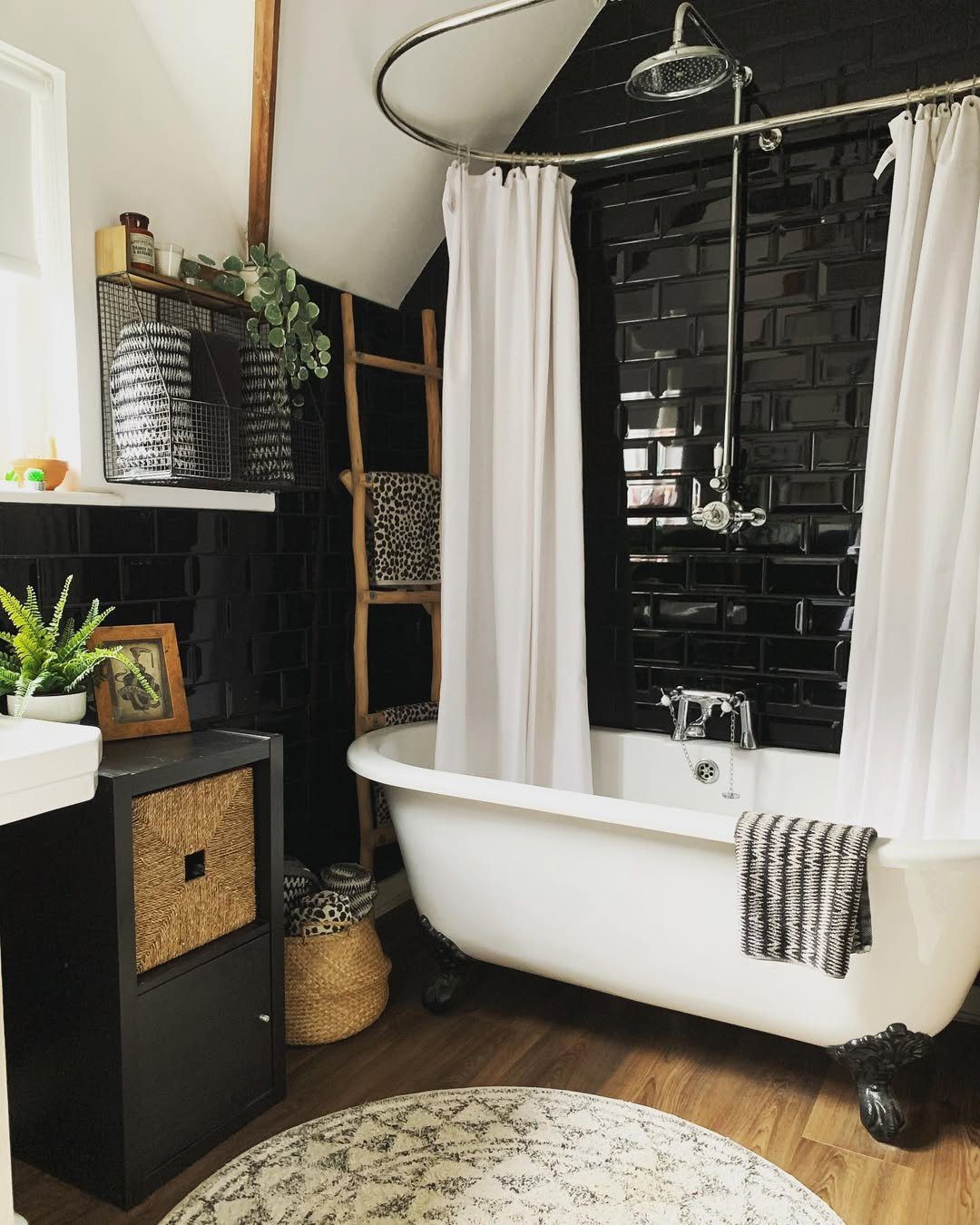 Victorian Bathrooms That Will Make You Swoon in 2025 3 Bold Black Tiles With Victorian Flair