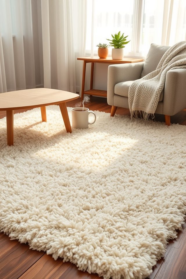 18 Ultimate Cozy Corner Ideas to Create Your Personal Haven 13 add soft rug underfoot