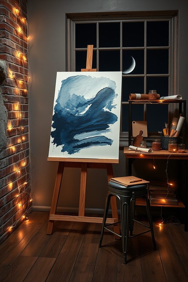 14 Art Studio Decor Ideas Inspired by National Moon Day 14 ambient moon glow setup