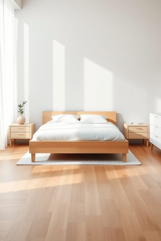 17 Minimalist Bedroom Decor Ideas for a Calm and Serene Retreat 8 avoid clutter on surfaces