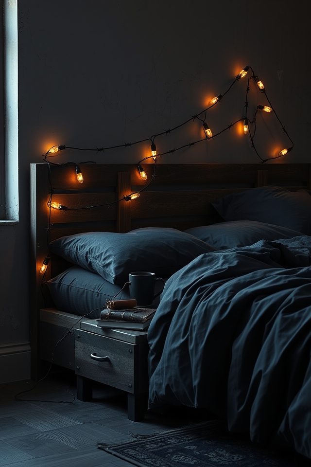 16 Edgy Tattoo-Inspired Decor Ideas for an Artistic Bedroom 14 barbed wire tattoo lights