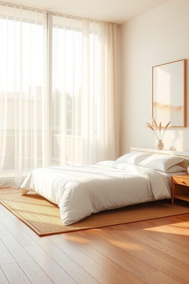 18 Bedroom Decor Inspirations for a Cozy National Simplicity Day 9 bright airy window treatments