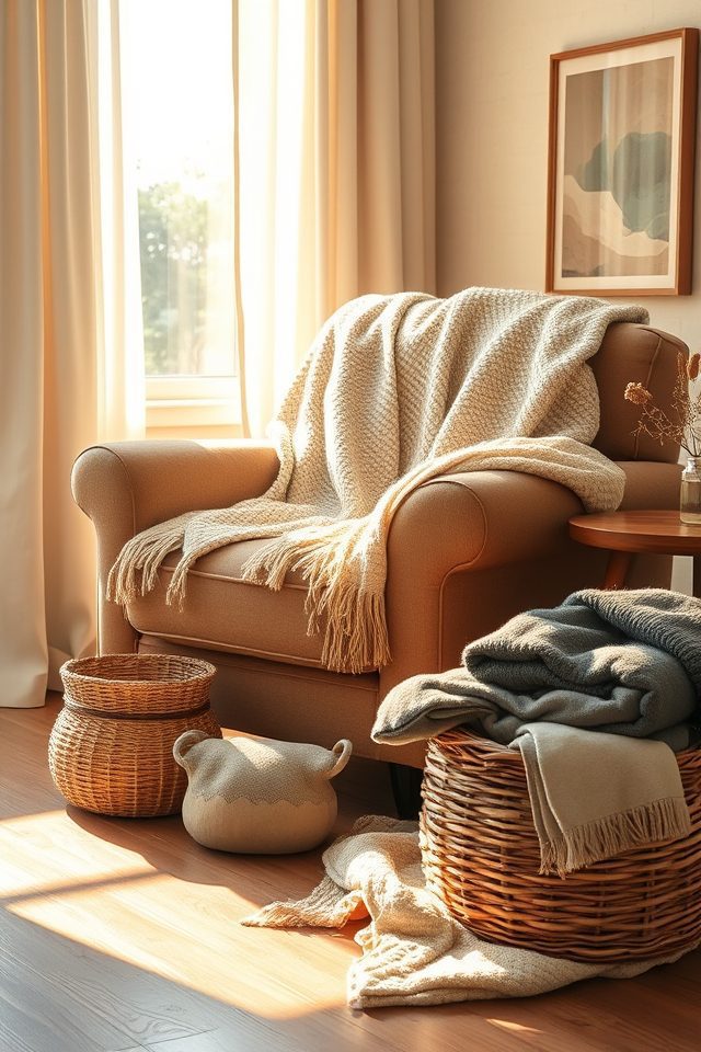 18 Ultimate Cozy Corner Ideas to Create Your Personal Haven 5 cozy blankets and throws