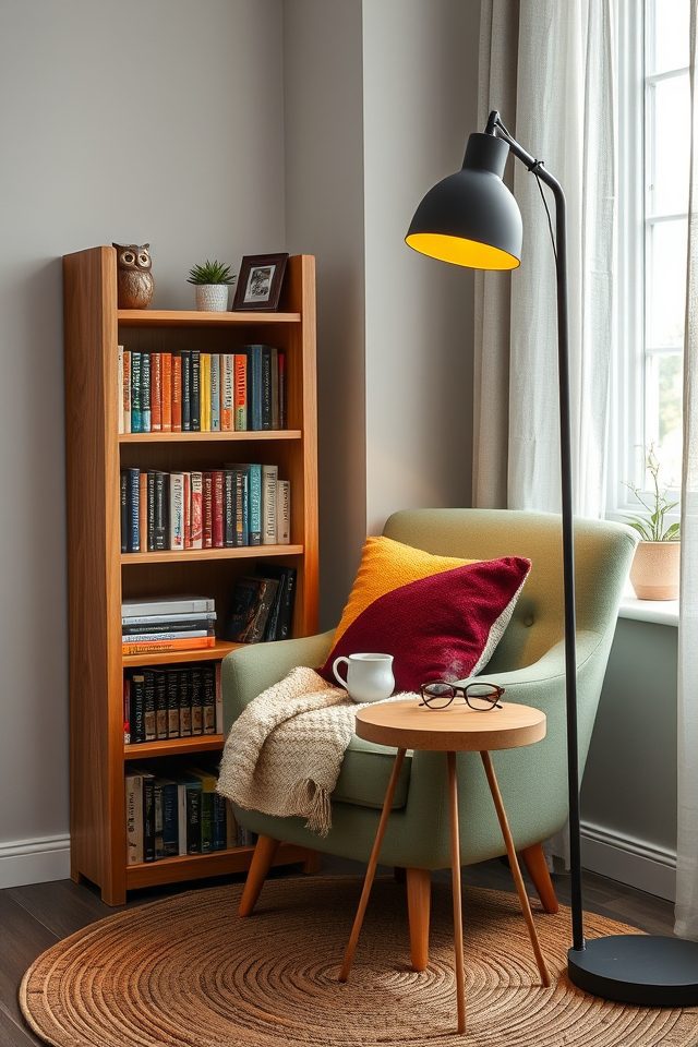 18 Ultimate Cozy Corner Ideas to Create Your Personal Haven 7 cozy mini library nook