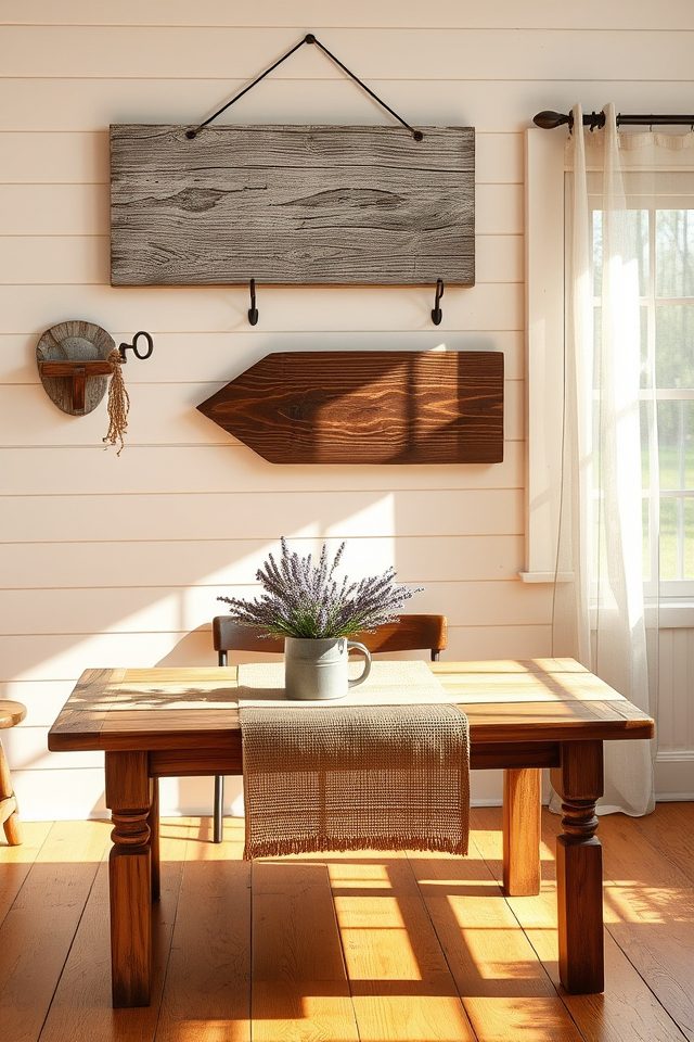 20 Charming Farmhouse Decor Ideas Celebrating Country Spirit 18 cozy rustic wooden displays