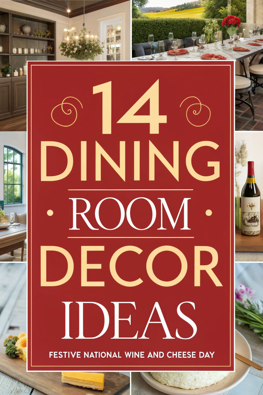 Dining Room Decor Ideas for a Festive National Wine and Cheese Day