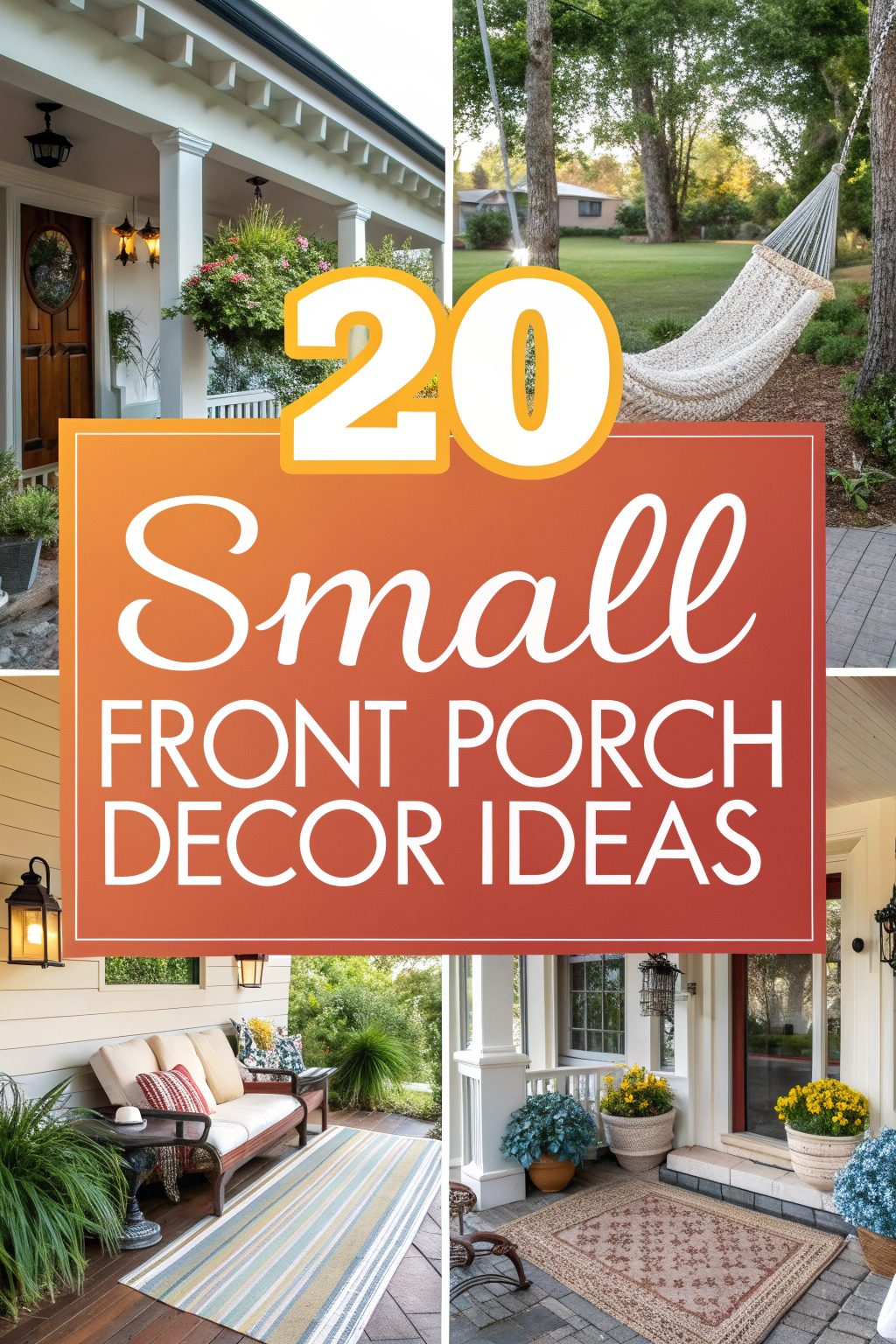 Small Front Porch Decor Ideas for a Charming National Hammock Day