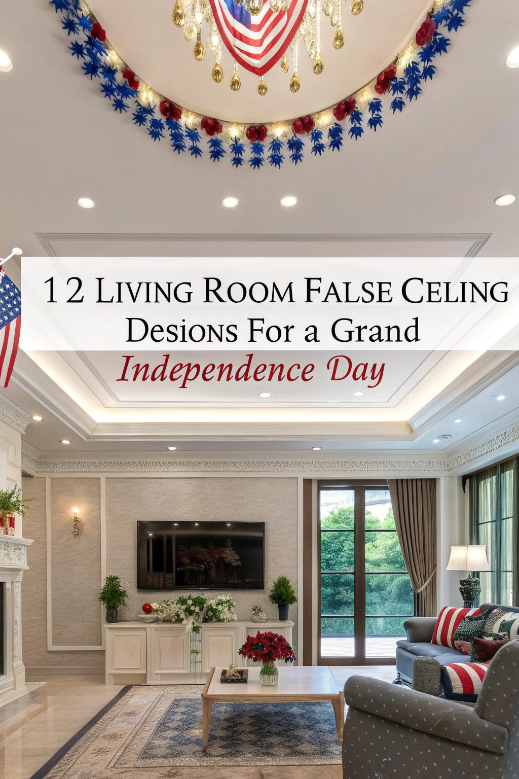 Living Room False Ceiling Designs for a Grand Independence Day