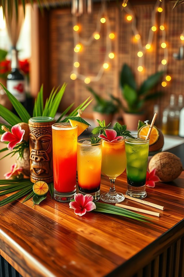 18 Inspiring Home Bar Decor Ideas for Perfect Summer Cocktails 18 curate thematic drink menu