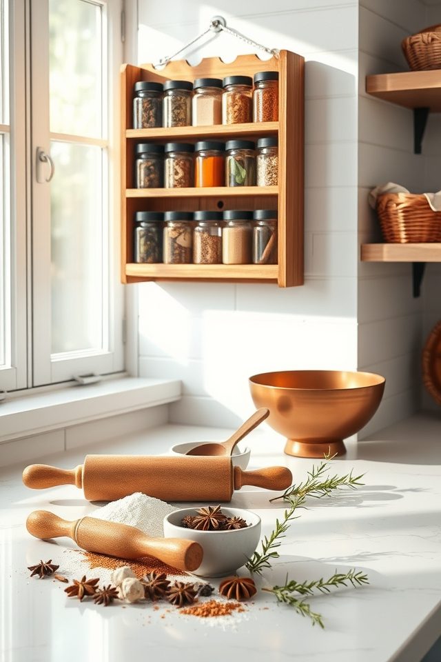 16 Delightful Kitchen Decor Ideas for Those Who Love to Bake 16 decorative spice rack organization