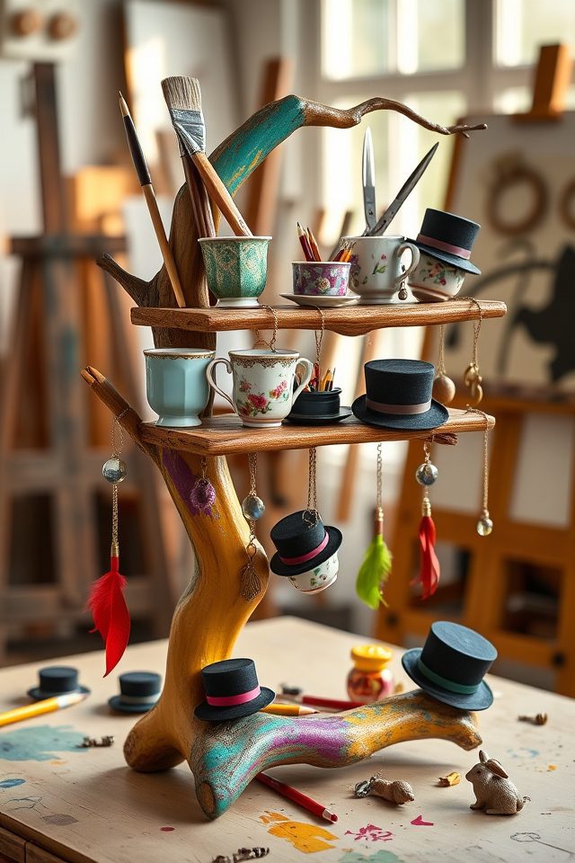 14 Whimsical Art Studio Ideas Inspired by Alice's Adventures 9 delightful chaos of creativity