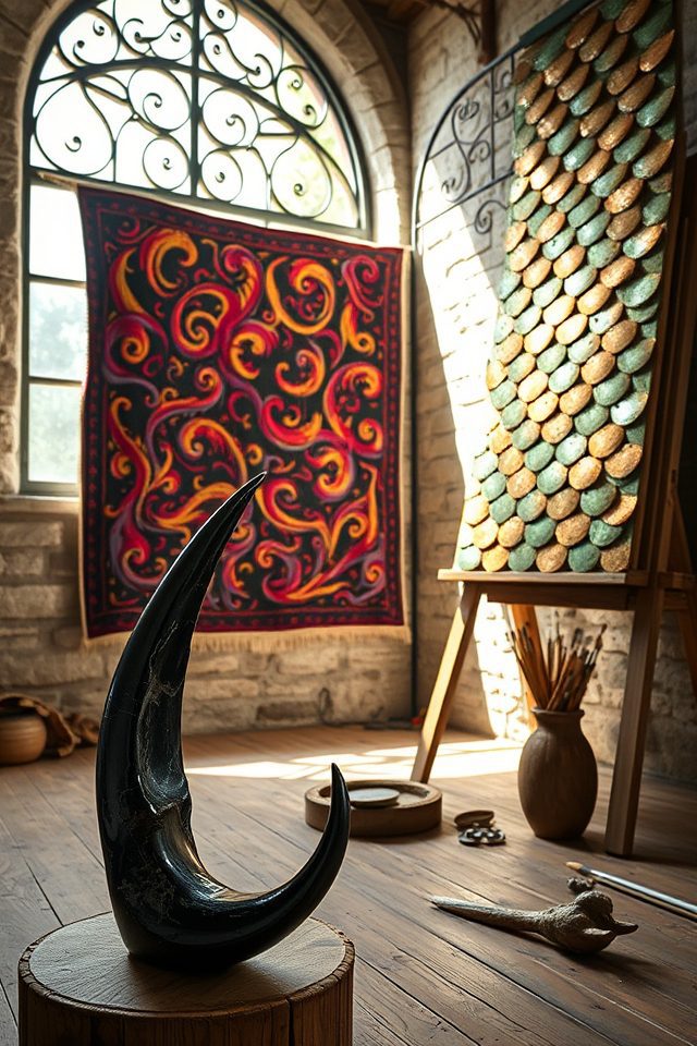 14 Whimsical Art Studio Ideas Inspired by Alice's Adventures 13 ferocious mythical decor pieces