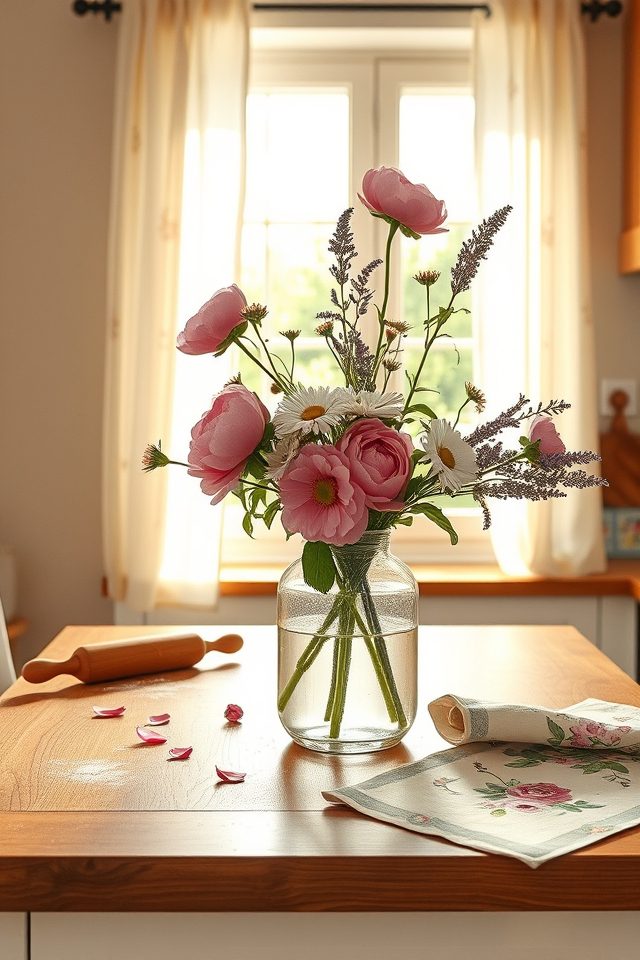 16 Delightful Kitchen Decor Ideas for Those Who Love to Bake 10 floral charm for baking