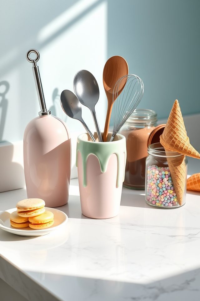 17 Ice Cream Themed Kitchen Decor Ideas 7 ice cream scoop holders