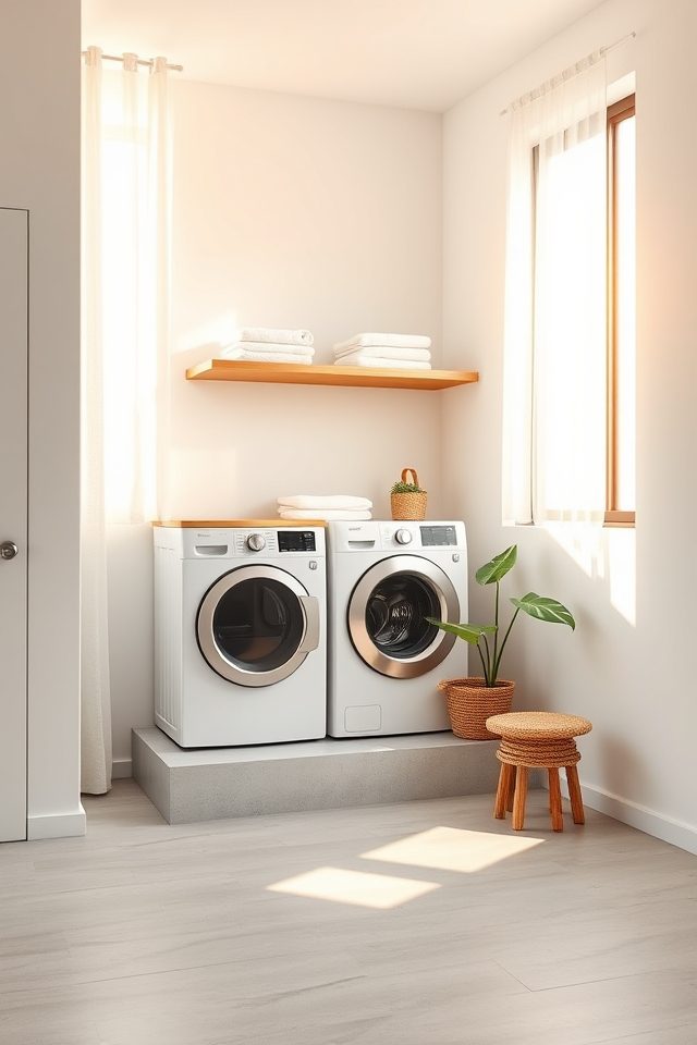 14 Laundry Room Decor Ideas to Brighten National Simplicity Day 5 install windows for natural light