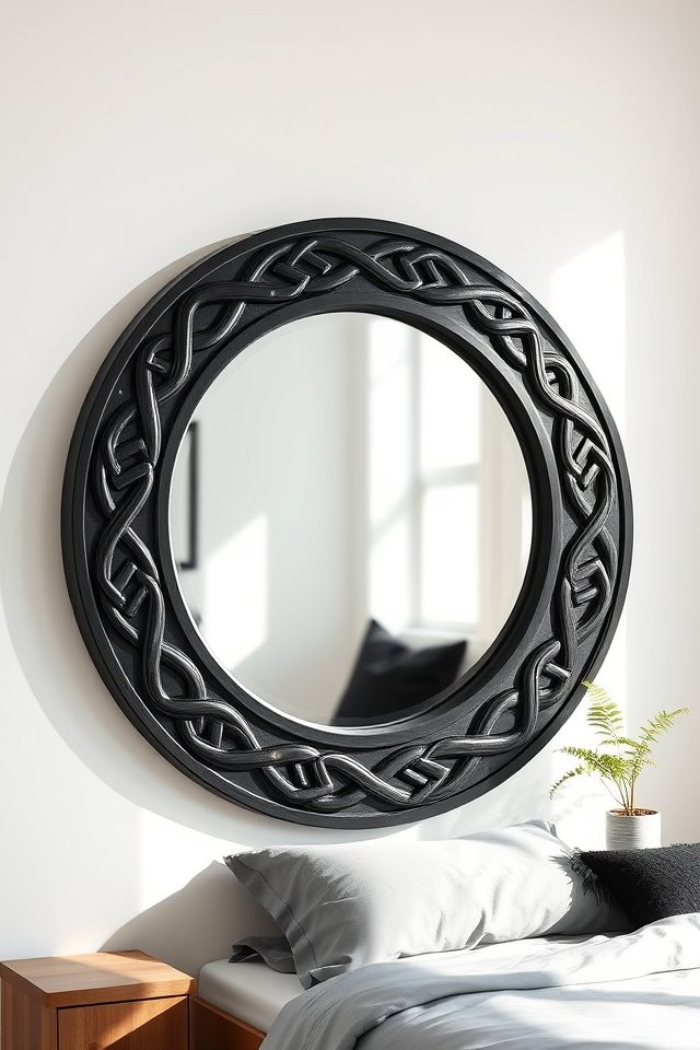 16 Edgy Tattoo-Inspired Decor Ideas for an Artistic Bedroom 13 interwoven celtic knot mirrors