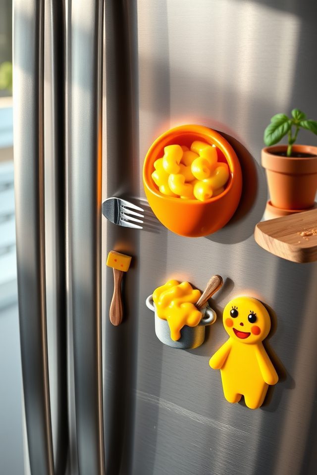 17 Kitchen Decor Ideas to Celebrate National Mac and Cheese Day 14 mac and cheese magnets