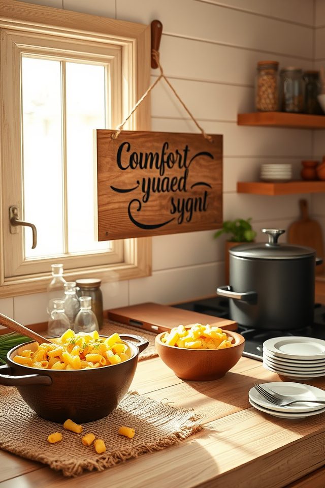 17 Kitchen Decor Ideas to Celebrate National Mac and Cheese Day 10 mac and cheese quotes