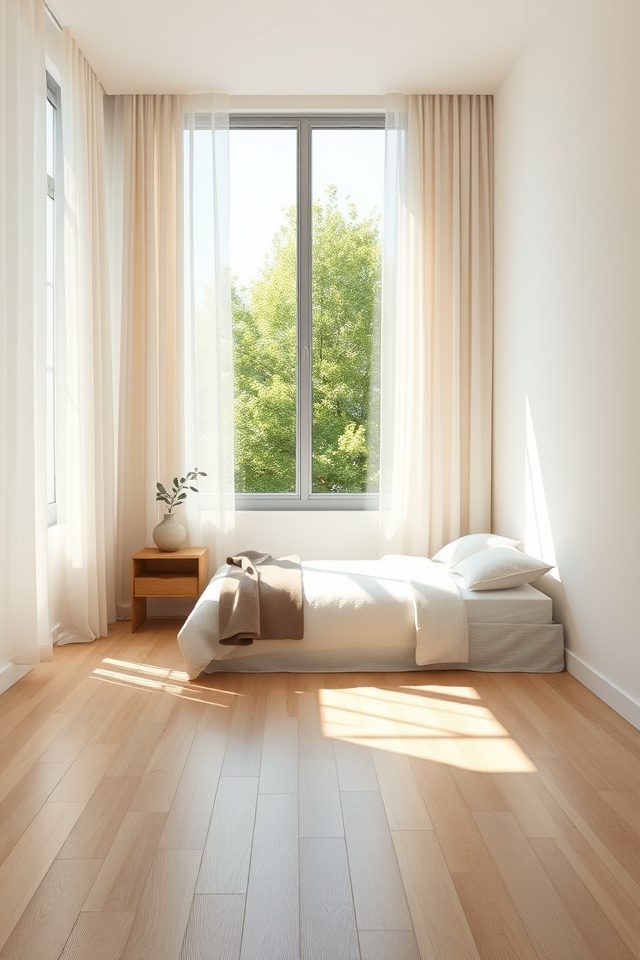 17 Minimalist Bedroom Decor Ideas for a Calm and Serene Retreat 5 maximize natural light exposure