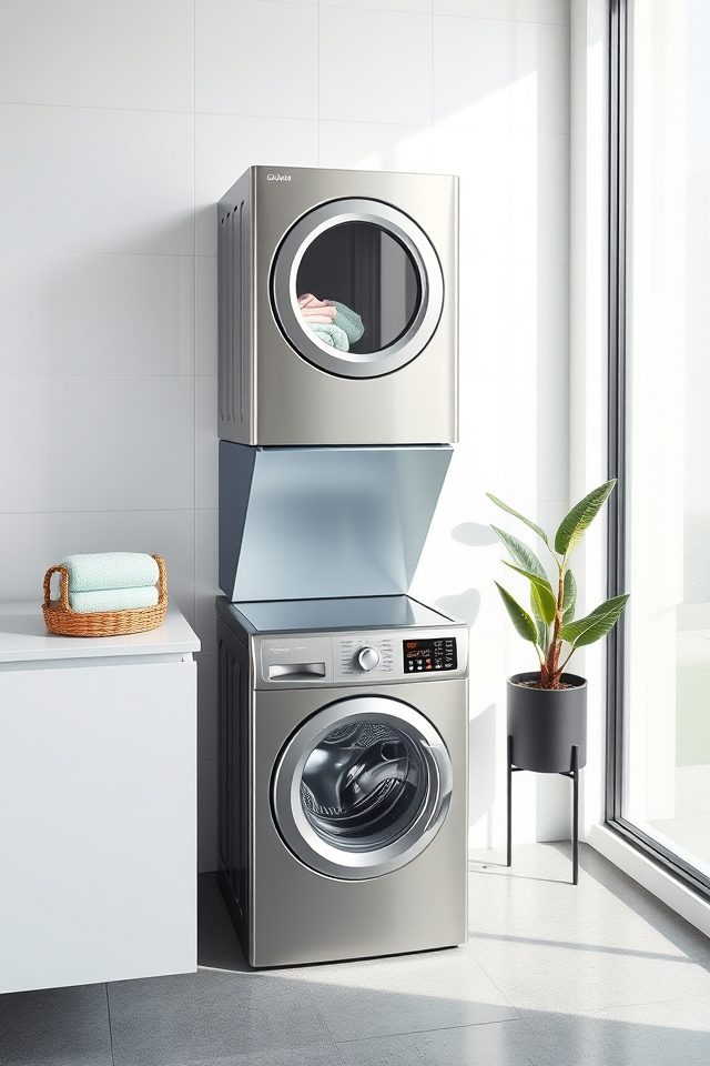 14 Laundry Room Decor Ideas to Brighten National Simplicity Day 11 modern streamlined energy appliances